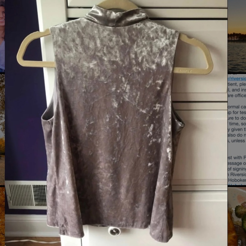 Design Lab velvet top - Picture 2 of 2
